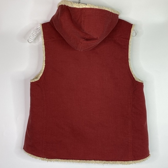 Stormy Kromer Parkland Red Sherpa Lined Vest Size Small - Picture 2 of 7